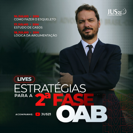 Vem a as Lives Estratgicas para a 2 fase da OAB 