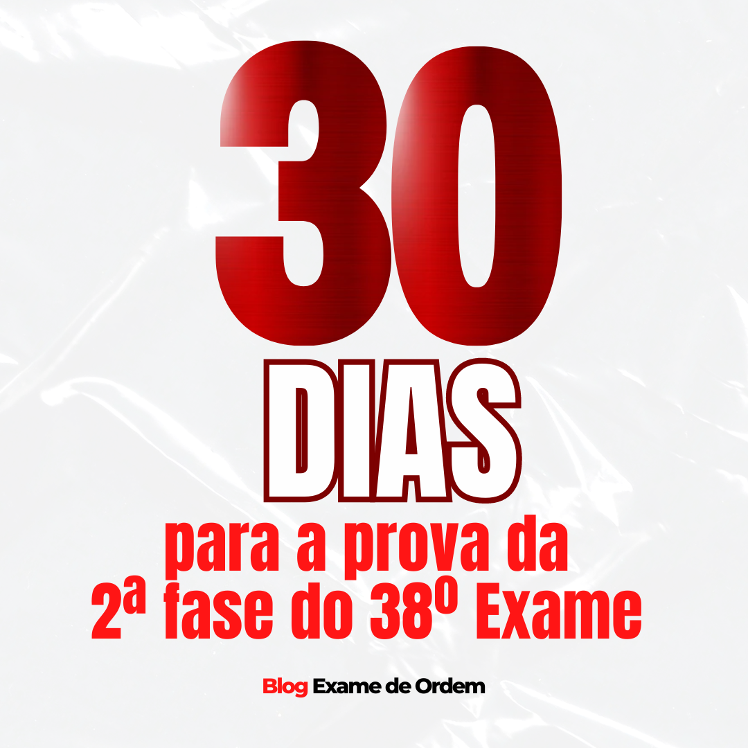 1 ms para a prova da 2 fase do 38 Exame de Ordem