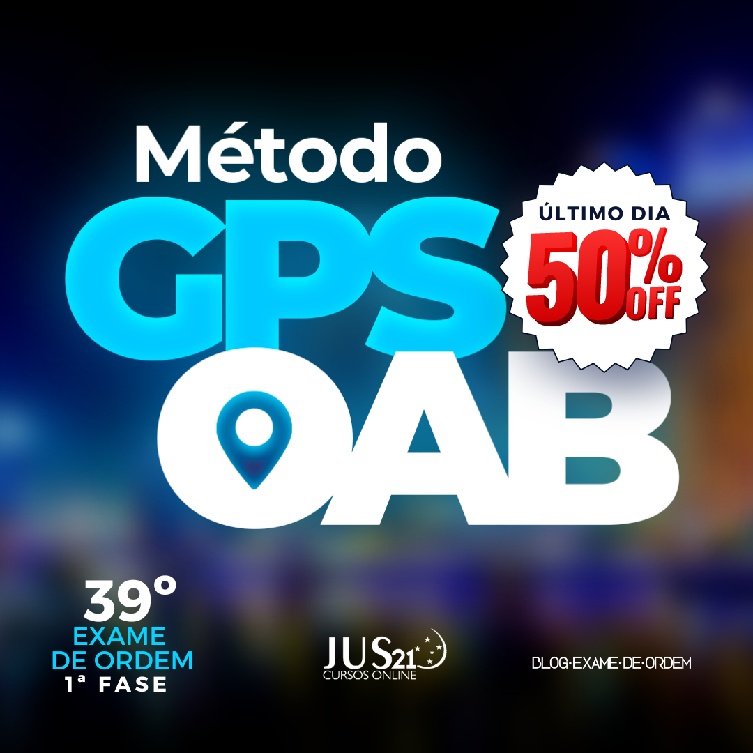 ATENO! Valor promocional do GPS OAB prorrogado por 24h!