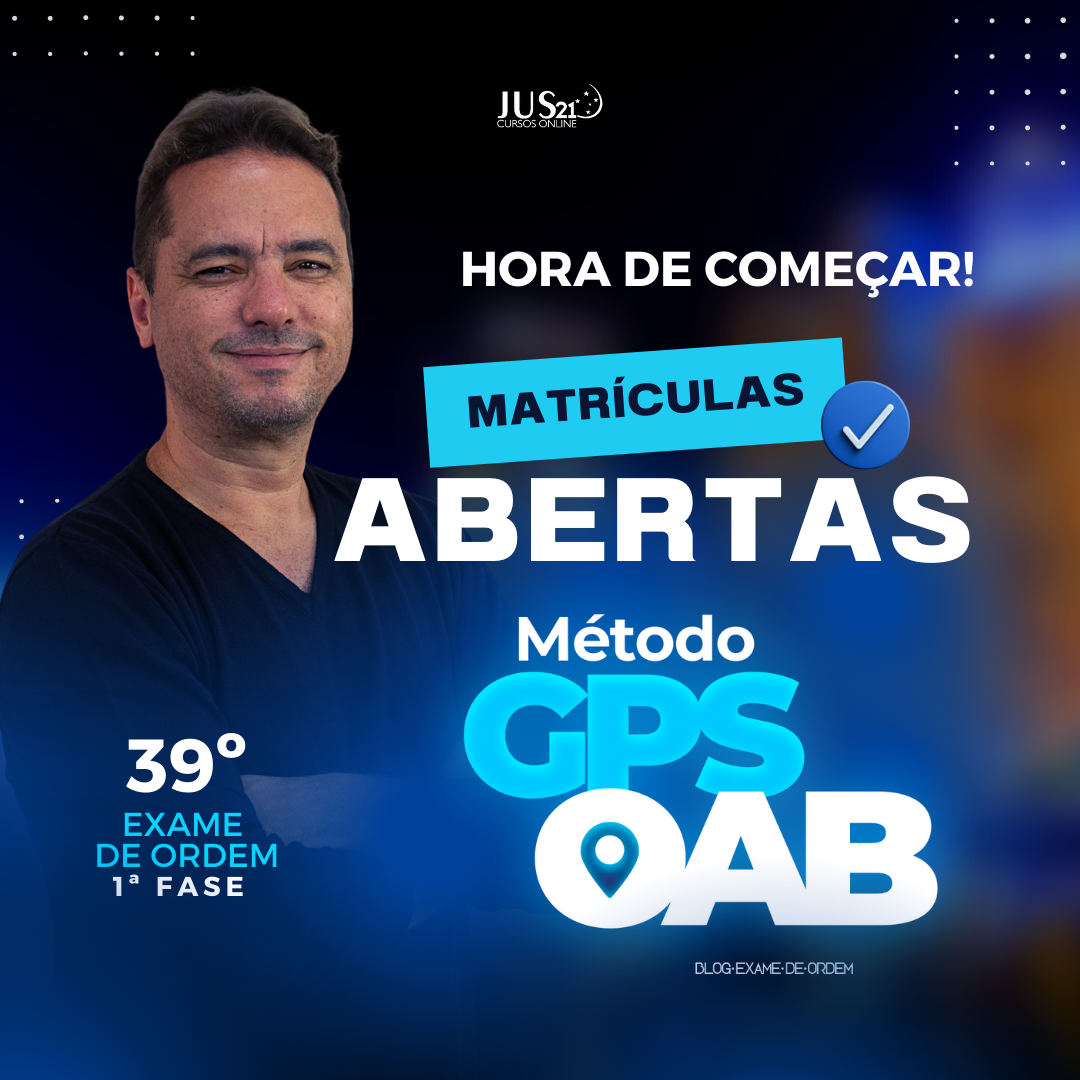 Hora de comear! Matrculas abertas para o Mtodo GPS OAB!