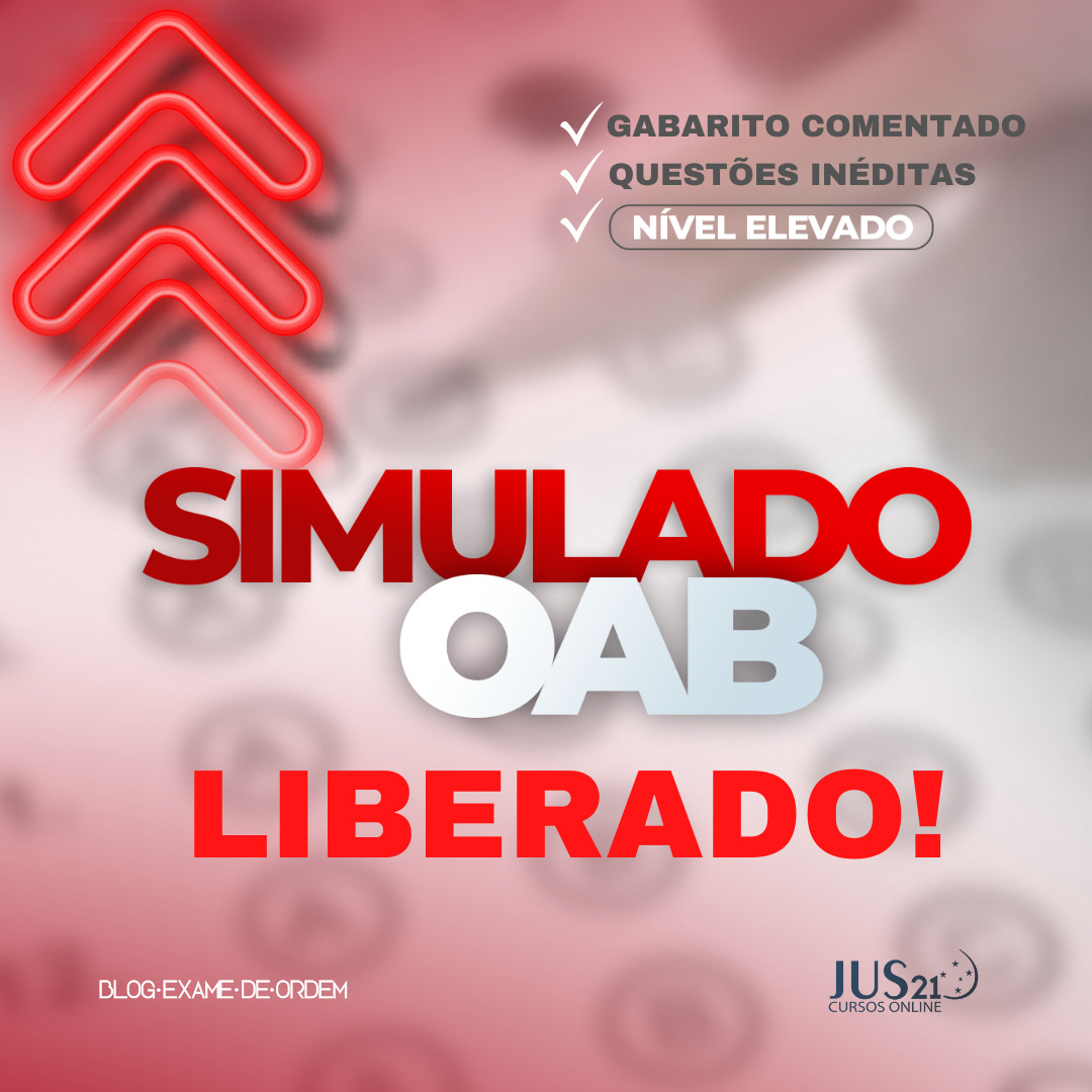 Liberado o 1 Simulado para o 39 Exame da OAB!