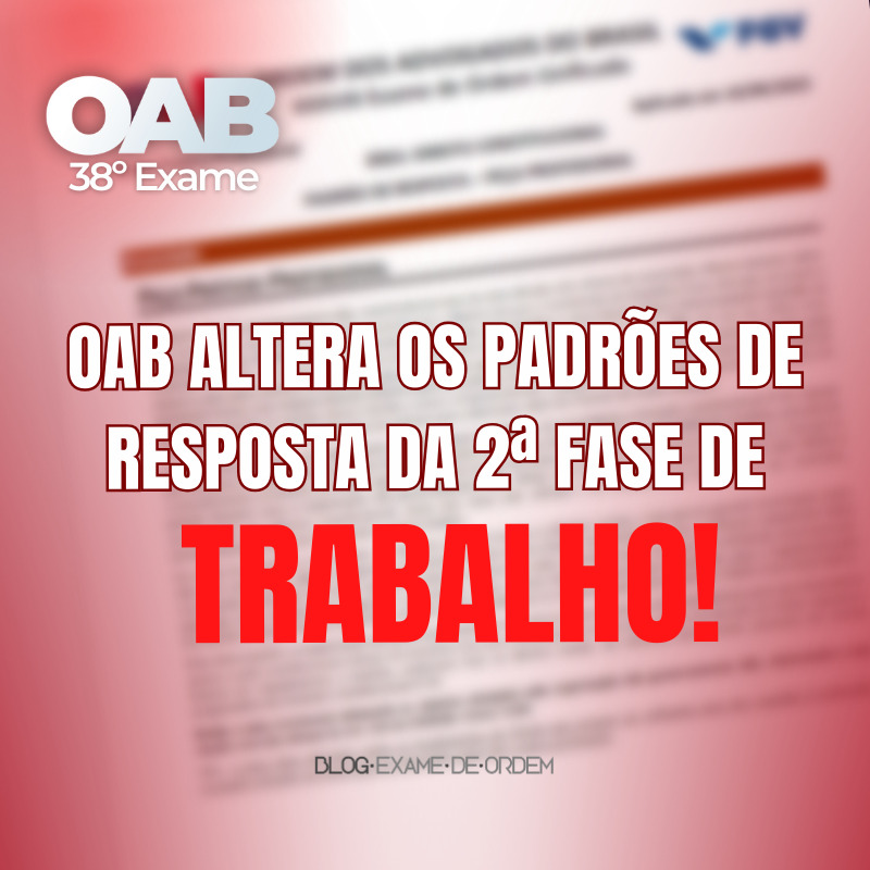 FGV altera o padro de resposta de Direito do Trabalho!