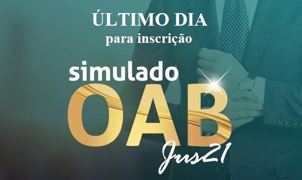 ltimo dia de inscrio no 1 Simulado para o XXVI Exame de Ordem