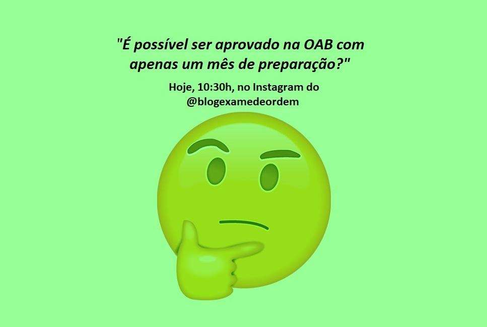  possvel ser aprovado com apenas um ms de preparao?