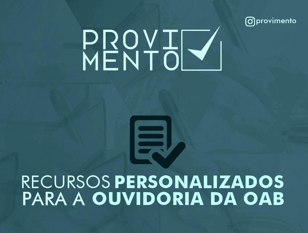 Provimento: Auxlio na elaborao de recursos da 2 fase da OAB