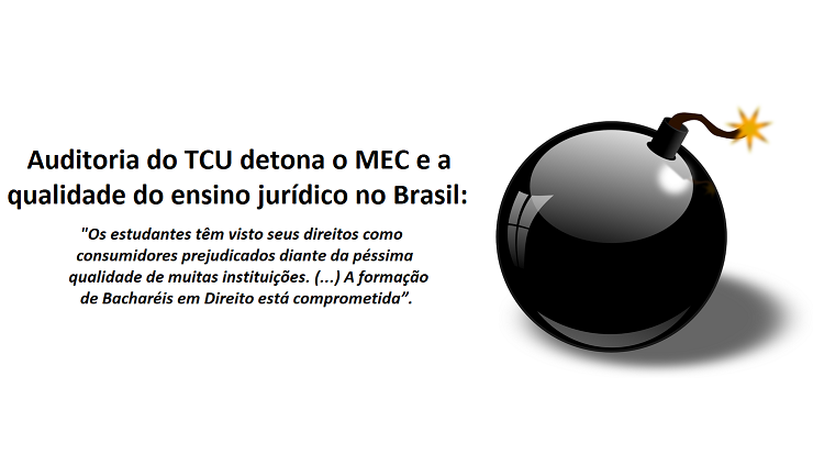 Auditoria do TCU detona o MEC e a qualidade do ensino jurdico no Brasil