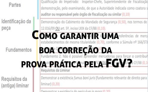 Comogarantir uma boa correo da prova prtica pela FGV?