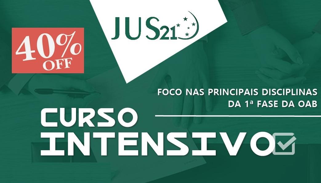 Curso Intensivo para o XXVII Exame de Ordem com 40% de desconto!