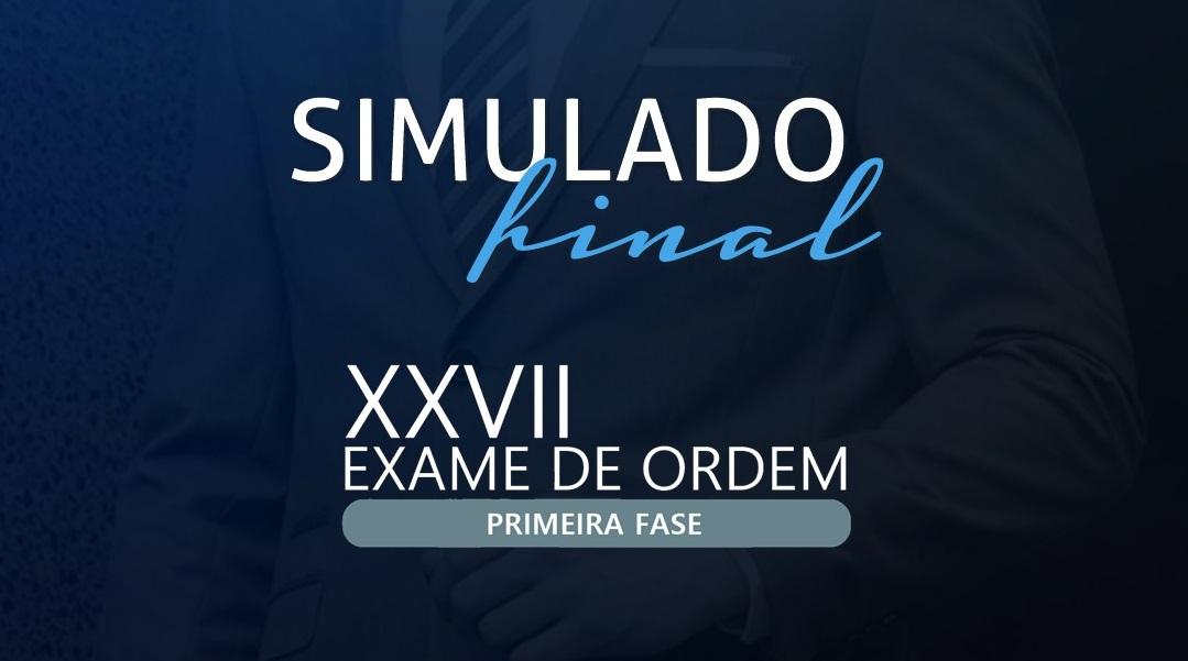 Sexta-feira teremos o SIMULADO FINAL! 