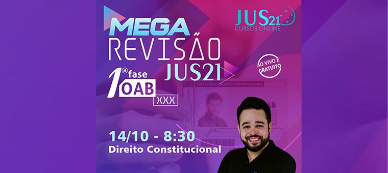 E hoje voltamos com a MEGA Reviso: Direito Constitucional com Rodrigo Rabello