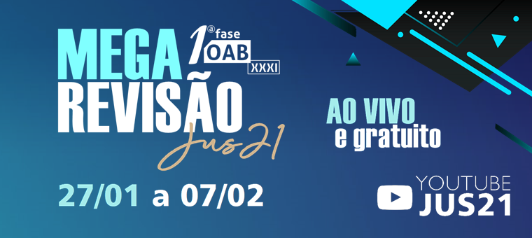 Vem a a MEGA Reviso para o XXXI Exame de Ordem! Cadastro gratuito!